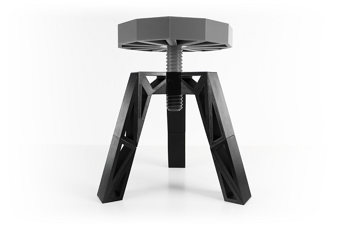 ZORTRAX 3D Printed Stool Z-HIPS