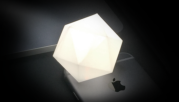 ZORTRAX Library Joe Bowers 3D Printed Smartphone Lamp