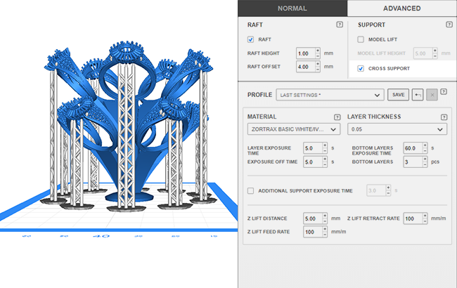 ZORTRAX Z-Suite Inkspire Cross-support